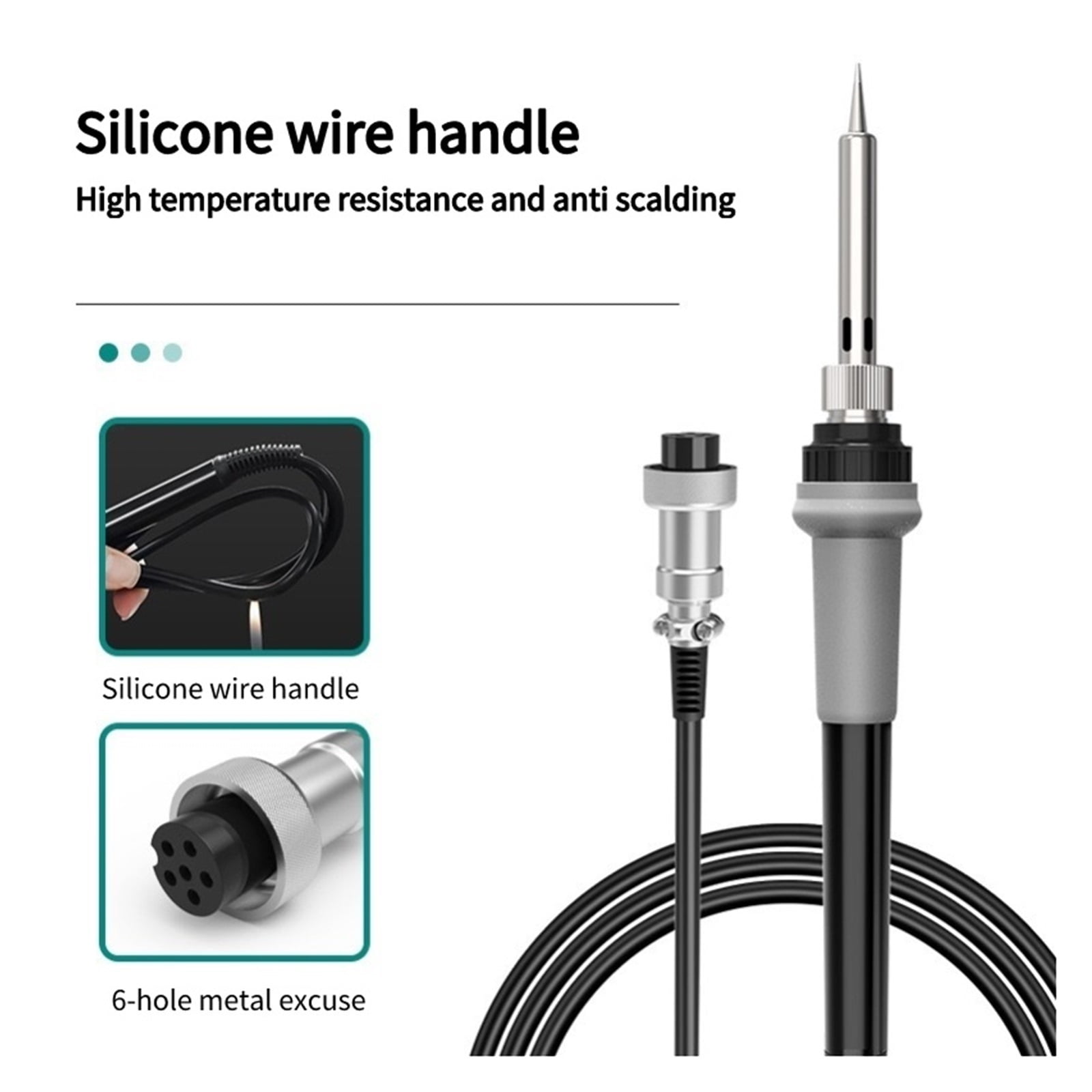 206D Heating Soldering Iron Staion Compatibled C210 Solder Iron Handle Electronic Welding Rework Station ,High Temperature Resistant