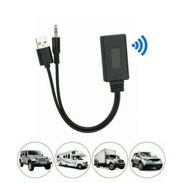 The Perfect Part USB Bluetooth AUX Adapter for Car with 3.5mm Jack