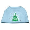Scribbled Merry Christmas Screenprint Shirts Baby Blue XXXL (20)