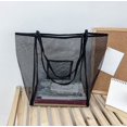 thumbnail image 5 of YYYTop Mesh Big Capacity Bags Shopping Handbag Travel Bag Multifunctional Bags Black, 5 of 6