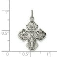 thumbnail image 3 of Sterling Silver Antiqued Reservible 4-way Medal, 3 of 4