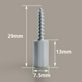 thumbnail image 2 of AOOOWER 20Pcs Furniture Hardware Laminate Support Center Shaft-Wardrobe Cabinet Partition Nail Movable Partition Support Pin, 2 of 12