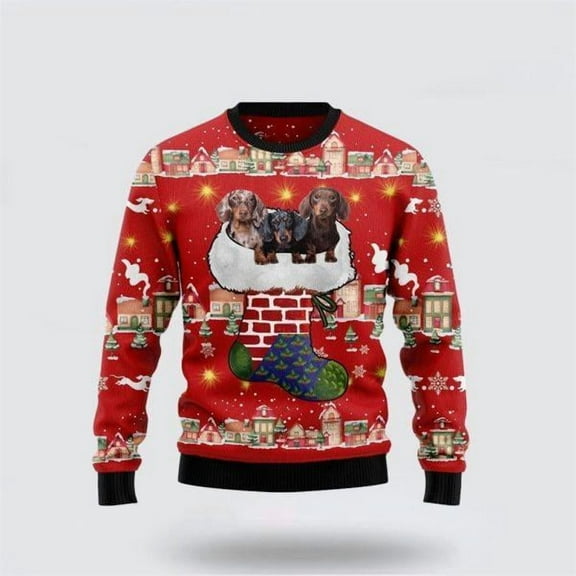 Dachshund Dog Light Up Christmas Sweater – Dog Lover Christmas Sweater