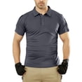 thumbnail image 2 of DailkTrvid Men Quick Dry Work Shirt Athletic Short Sleeve Blouse Fashion Tops Breathable T-Shirt Moisture Wicking Performance Tees, 2 of 6