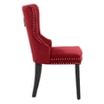 thumbnail image 3 of Costaelm Hank Tufted Velvet Upholstered Dining Side Chair (Set of 4), Velvet Red, 3 of 8
