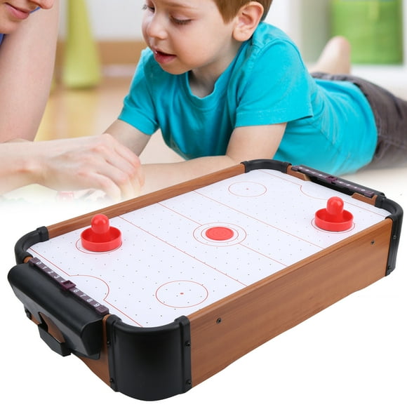 Table Air Hockey, Small Motors Hockey Games, Battery Powered for Children Home Travel Parent