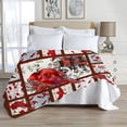 thumbnail image 5 of Yibo Cat Cute Animals Orange Yellow Star Blanket Flannel Soft and Comfortable Anti-static Bed Sofa Blanket, 5 of 8