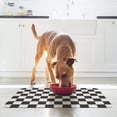 thumbnail image 5 of Checkered Cat Food Mat for Pet Dog Feeting Mats,Pet Feeding Mat for Floor Non-Slip Waterproof, Super Absorbent Cat Bowl Mat, Easy to Clean Eco-Friendly Durable Pet Placemat 19x12in, 5 of 9