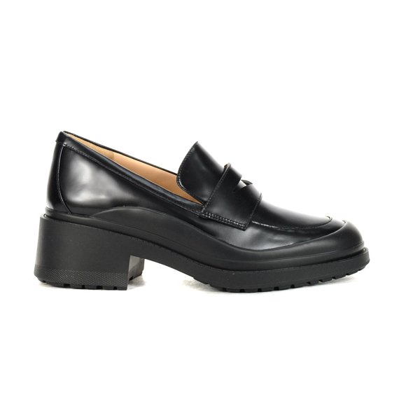 Cole Haan Women's Westerly Black Leather Block Heeled Loafers W28742<span> - </span>9