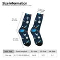 thumbnail image 2 of Hirioo Space Cartoon Pattern Adult Middle Tube Socks Breathable Sock Non-Pilling,Contrasting Color Design, 2 of 6