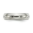 thumbnail image 3 of Finest Gold Edward Mirell Titanium & Sterling Silver Brushed & Polished Infinity Ring - Size 10, 3 of 6