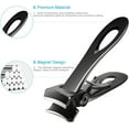 thumbnail image 6 of Toenail Clippers for Thick Toenails, Long Handle Wide Jaw Opening Nail Clippers for Adult, Men, Seniors, Extra Large Heavy Duty Toenail Clippers for Fingernail （Black）, 6 of 8