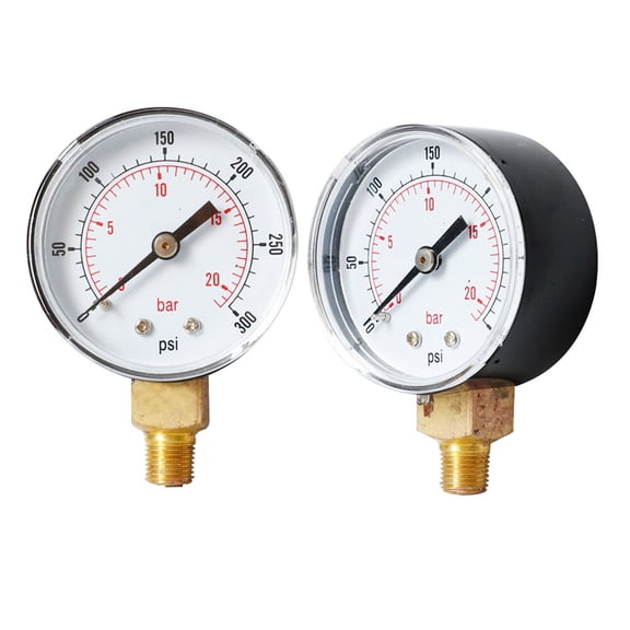 LITINKIMI NPT Pressure Gauge with Metal Case for Accurate Water, and Oil Measurement Applications