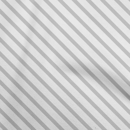 oneOone Silk Tabby Light Gray Fabric Stripes Sewing Material Print Fabric By The Yard 42 Inch Wide