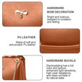 thumbnail image 3 of Bolso portátil con lazo, bolso de señora dulce, bolso de hombro tipo bandolera informal simple, 3 of 5