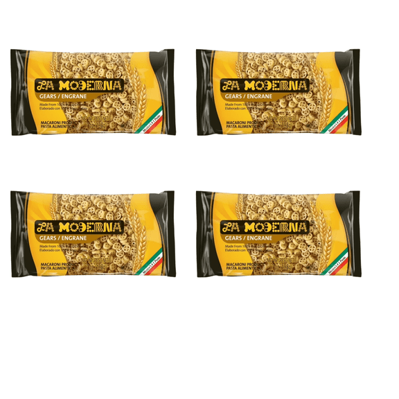 (4 pack) La Moderna Gears Pasta, 7oz