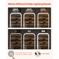 thumbnail image 3 of VEVOR LED Mirror Jewelry Cabinet, 42.5-inch Tall, Full-Length Mirror with Storage, Wall Mount/Over the Door Jewelry Armoire Organizer with Lights, Rounded Design, Lockable Door with 2 Keys, White, 3 of 9