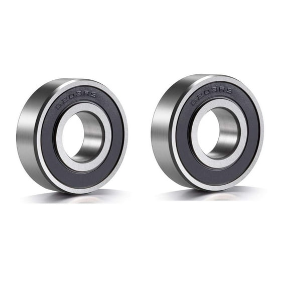 6203-RS Deep Groove Ball Bearings WAFJMAF High Carbon Steel Double Sealed Ball Bearings, Precision Replacement for Automotive Machinery, 2Pack (17mm x 40mm x 12mm)