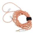 thumbnail image 4 of Cable de actualización para auriculares, 4 núcleos, conector de 2,5 mm, 0,78 mm, 2 pines, cable de repuesto para auriculares chapado en plata, 3,9 pies, 4 of 5