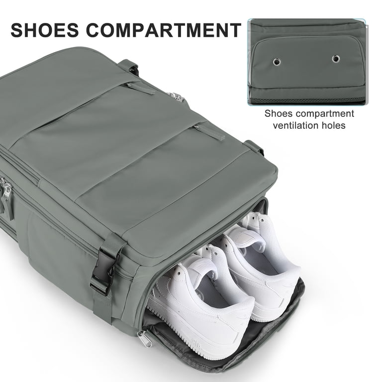 SYCNB 35L Travel Backpack, Waterproof with USB Charging, Green photo 2