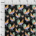 thumbnail image 2 of oneOone Polyester Spandex Black Fabric Birds Rooster Sewing Fabric By The Yard Printed Diy Clothing Sewing Supplies 56 Inch Wide, 2 of 4