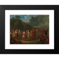 thumbnail image 2 of Jean Baptiste Vanmour 24x19 Black Modern Framed Museum Art Print Titled - Greek Men and Women Dancing the Khorra (C. 1720 - C. 1737), 2 of 5