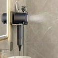 thumbnail image 2 of Hair Dryer Holder Wall Mounted Rack Hair Brush Organizer Bracket Hair Dryer Rack Black (Up Grade), 2 of 4