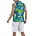 thumbnail image 2 of Sikiie Shark And Leaves Basketball Jersey Reversible Men's Mesh Athletic Sports Shirts Training Practice S-4XLXX-Large, 2 of 6
