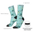 thumbnail image 4 of Cauagu Hawaiian Style Print Crew Socks for Women and Men,Adult Athletic Running Socks 1-Pair Sports Socks Work Gear Socks with Moisture Wicking, 4 of 6