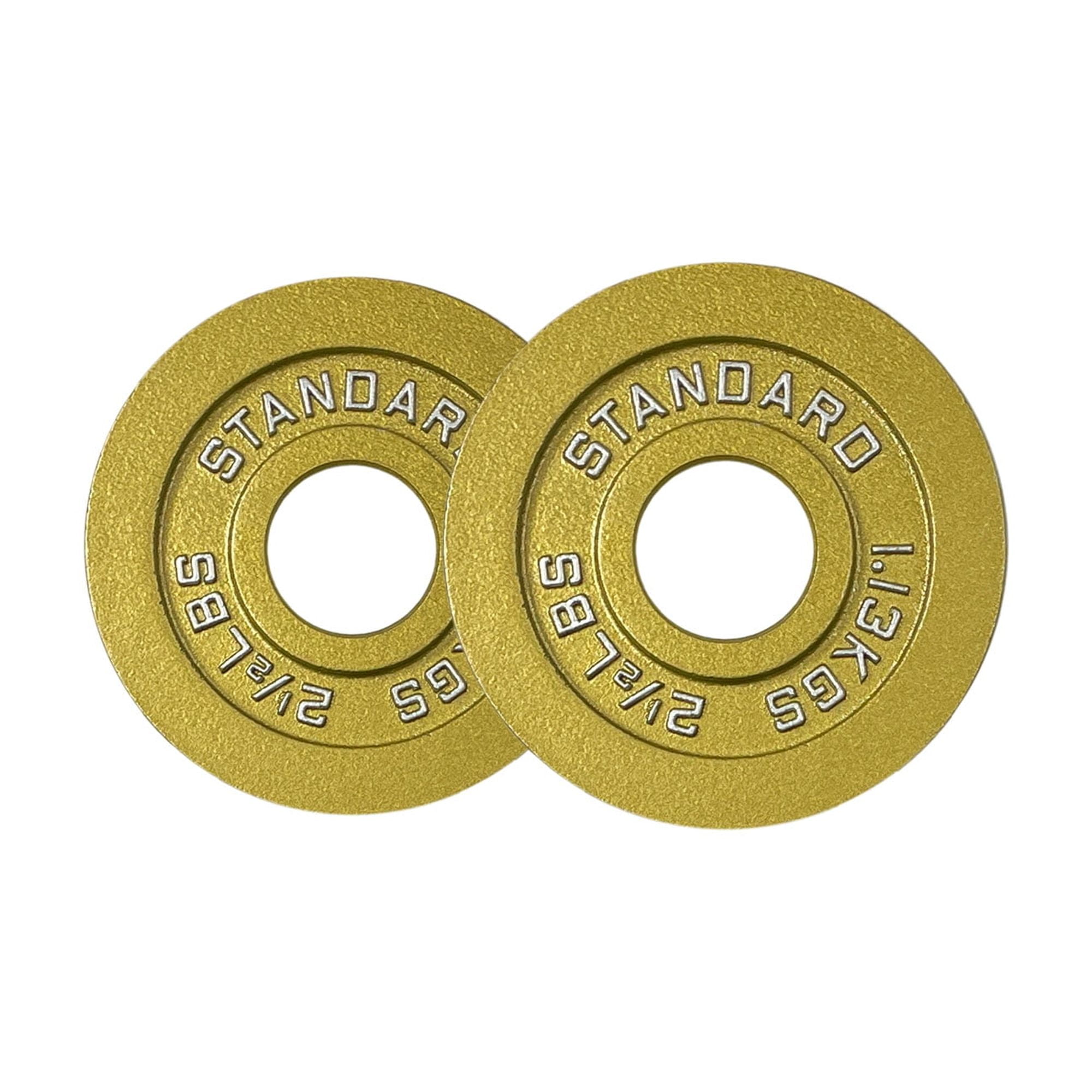 85LB Gold Olympic Steel Plates - 2 Inch Barbell Standard  Weight in Premium Gold Finish