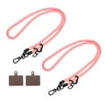 thumbnail image 1 of Unique Bargains Phone Lanyard with Lanyard Patch, Pink, 2 Pack, 1 of 4