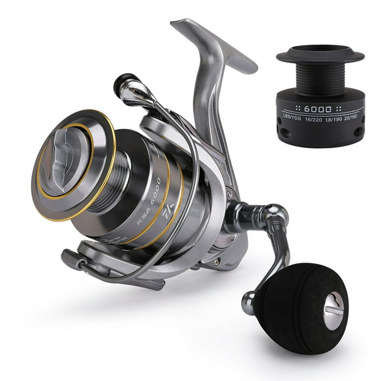 Spinning Fishing Reel, 14+1BB Lightweight Saltwater Freshwater Reel,  Durable Metal Material, Easy to Use - Walmart.com