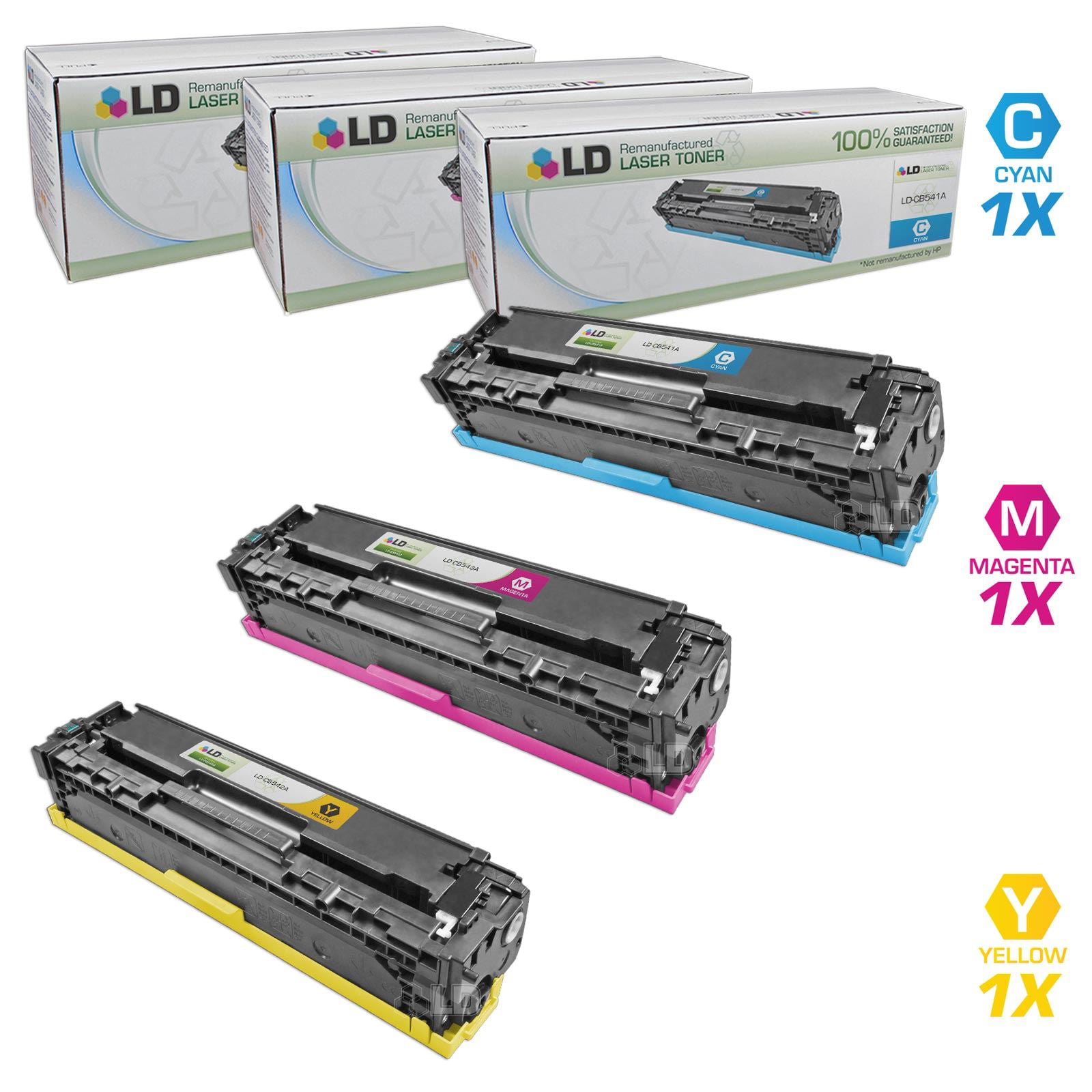 LD Remanufactured Replacements for HP 125A Toners 2 Bk 1 Cyan 1 Magenta 1 Yellow 