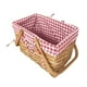 thumbnail image 1 of Cesta de picnic, cesta de frutas, organizador portátil de artículos diversos, vacía, decorativa, tejida L, 1 of 9
