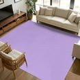 thumbnail image 3 of Violet Purple Area Rugs 5x7 for Living Room, Farmhouse Solid Purple Color Modern Art Non Slip Washable Rug Runner, Low Pile Indoor Floor Carpet Mat Bathroom Rugs for Bedroom, Kids Room, 3 of 9