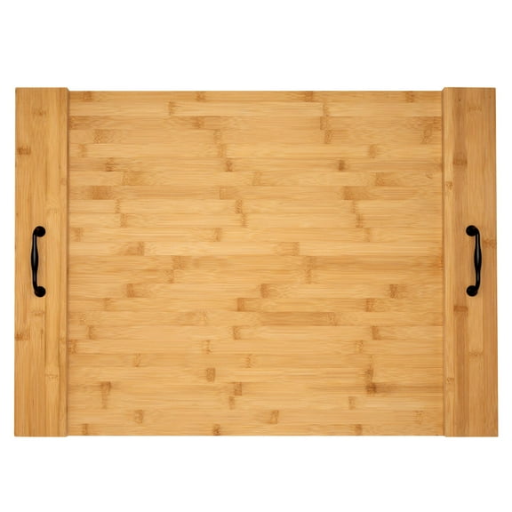 Umiboo Solid Bamboo Stove Top Cover with Handles for Gas or Electric Stove Tops (Bamboo)