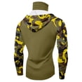 thumbnail image 4 of Domuza Mens Uv Protection Shirts with Mask Lightweight Long Sleeve Hooded Sun Shirt SPF 50+ UPF Hoodie Summer Fishing Shirts Light Blue L, 4 of 4