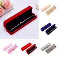thumbnail image 2 of Yesbay Velvet Necklace Gift Box Jewelry Storage Gift Box Dust-Proof Flip-Top Design Bracelets Necklaces Anklets Jewelry Presentation Box, 2 of 8