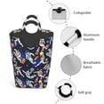 thumbnail image 4 of KLL Astronauts in sport Laundry Hamper,Large Canvas Fabric Lightweight Storage Basket Toy Organizer Dirty Clothes Collapsible Waterproof, 4 of 6