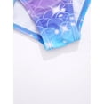 thumbnail image 6 of Alvivi Little Girls One Piece Swimsuits Ruffled Quick Dry Beach Swimwear Mermaid Bathing Suit Blue 3-4, 6 of 7