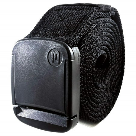 BETTA 1.5 Inch Wide Men's Elastic Stretch Belt with Fully Adjustable High-Strength Buckle (Large,