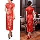 thumbnail image 4 of Cheongsam de manga corta, Cheongsam chino largo, vestido tradicional chino largo, vestido largo chino de claridad notable, 4 of 8