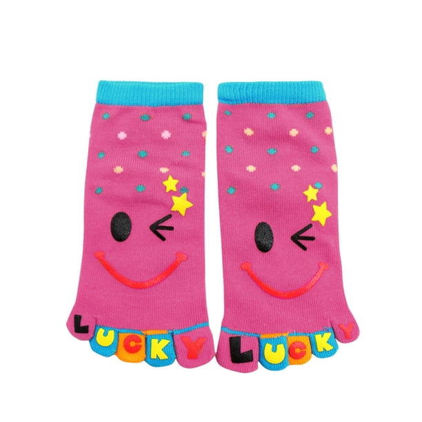 INSPIRAR CHIC Calcetines de tobillo unisex con patrón de puntos y puños elásticos rojos