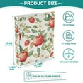 thumbnail image 3 of FORMRS 3 Ring Binder 1.5 inch with Pockets Set of 2 Clip Board 200 Sheets Capacity, Beige Apple Pattern, 3 of 8