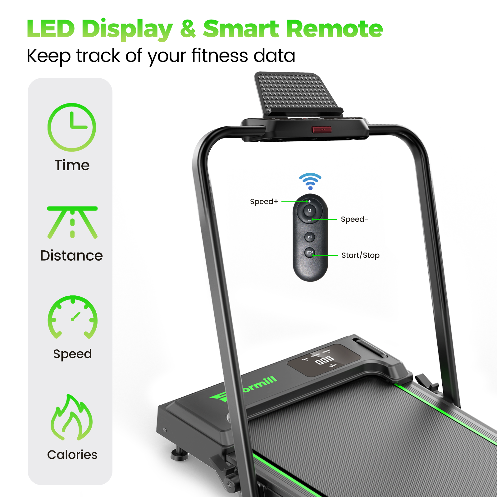 Patbrela 2 in 1 Foldable Walking Pad Treadmill photo 5