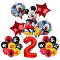 thumbnail image 5 of Juego de 14 globos con números de Mickey Mouse y sus amigos de Disney, decoración para fiestas de cumpleaños y baby shower, suministros para regalos de niños, 5 of 5