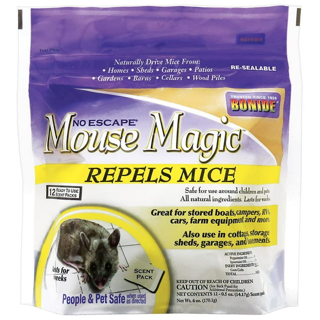 Repelente de ratones Bonide Mouse Magic Scent, paquete de 12