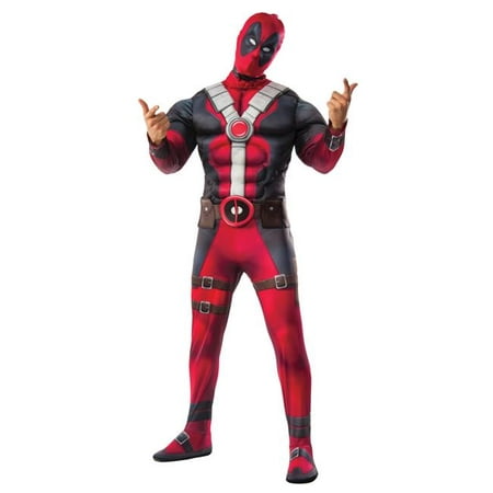 Morris Costumes RU820181XL Deadpool Deluxe Adult Costume, Extra Large