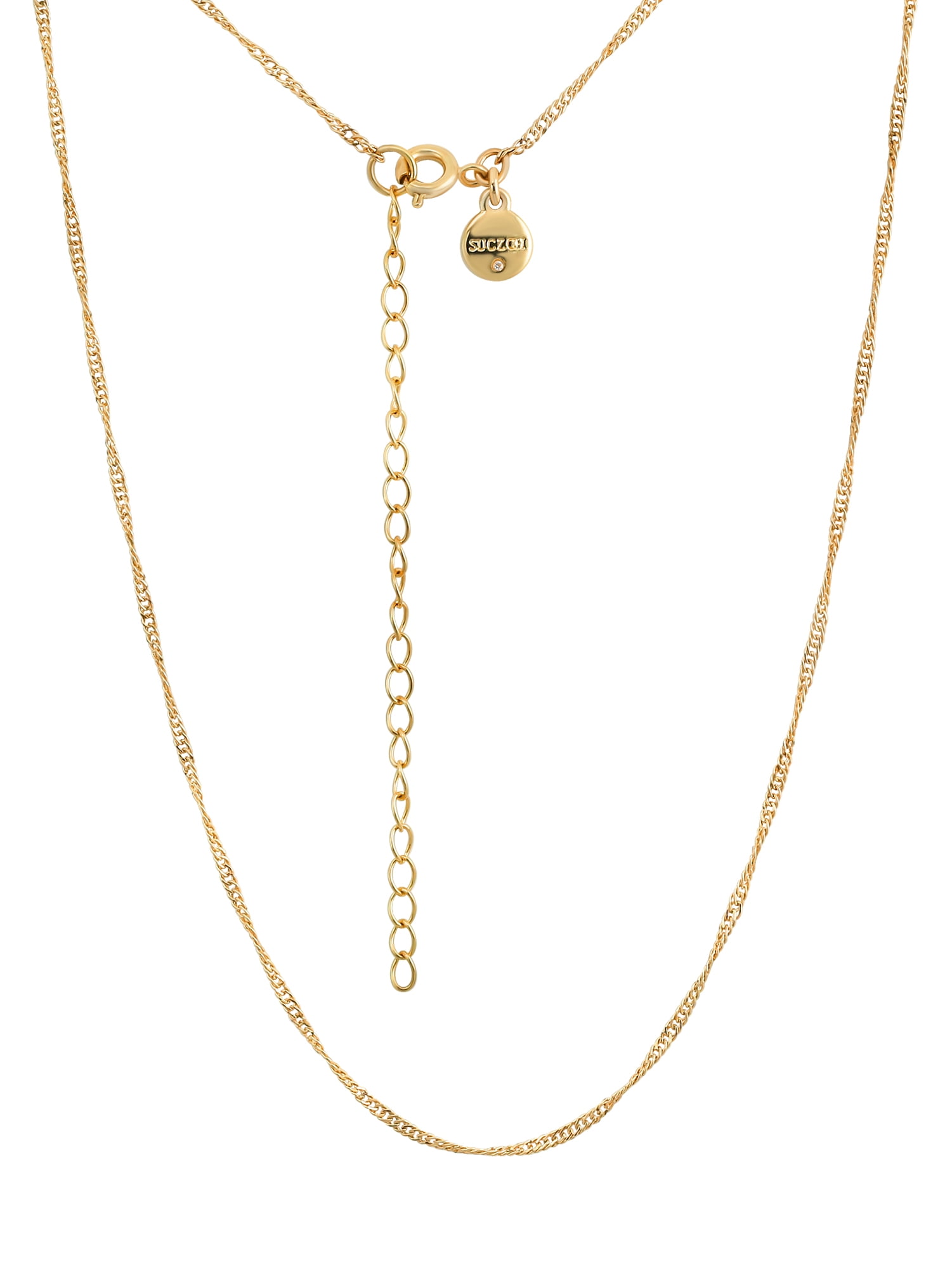 Believe by Brilliance Crystal and Cubic Zirconia Round Shaker Necklaces in 14KT Gold Flash Plated
