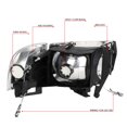 thumbnail image 3 of DNA Motoring For 94-02 Dodge Ram 1500 2500 3500 LED DRL Chrome Clear 4pcs Corner Headlight Lamps, 3 of 5